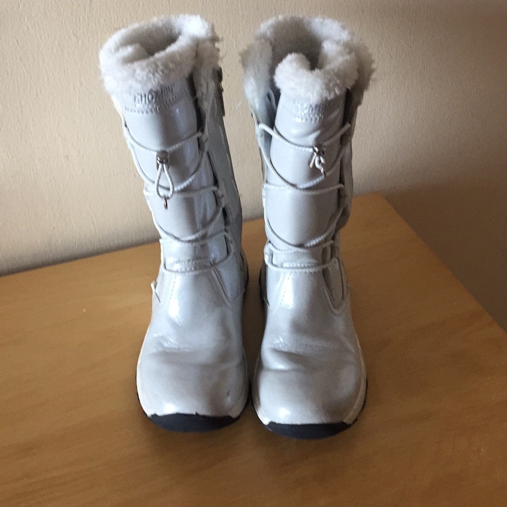 White girl boots